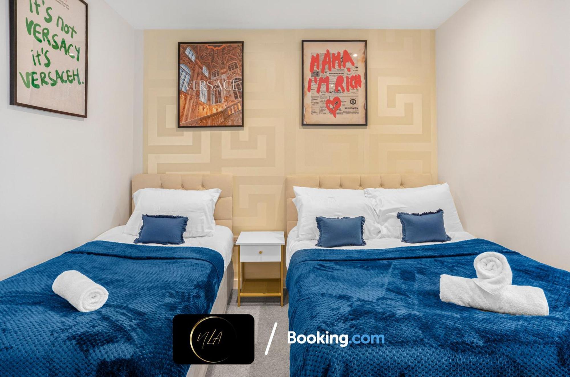 City Centre Apartment With Free Parking, 2 Bathrooms, Netflix And Wifi - Suitable For Contractors And Families - By Noor Luxury Accommodations 버밍엄 외부 사진