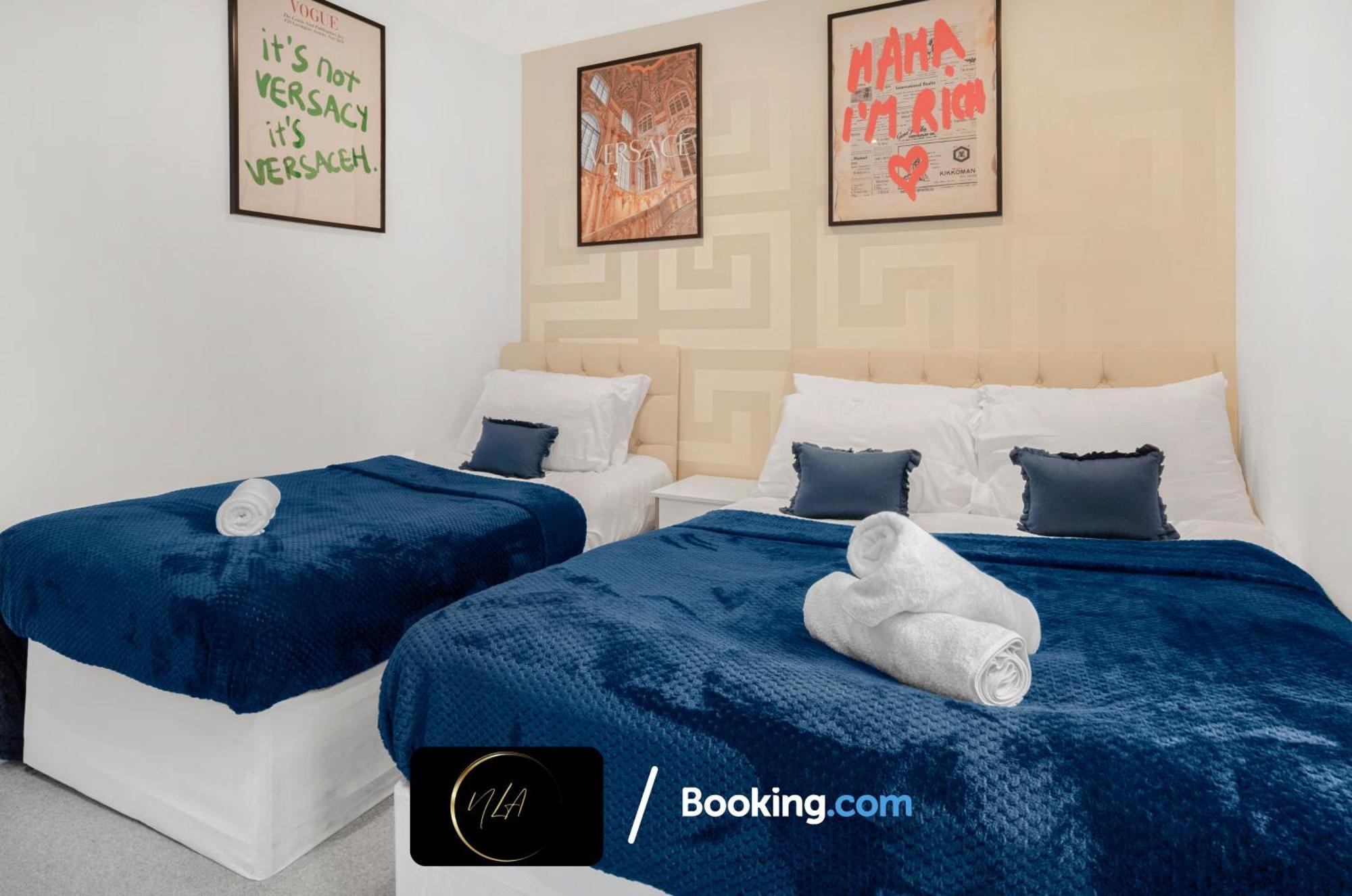 City Centre Apartment With Free Parking, 2 Bathrooms, Netflix And Wifi - Suitable For Contractors And Families - By Noor Luxury Accommodations 버밍엄 외부 사진