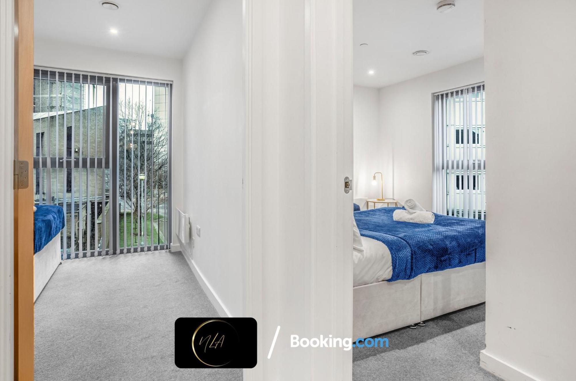 City Centre Apartment With Free Parking, 2 Bathrooms, Netflix And Wifi - Suitable For Contractors And Families - By Noor Luxury Accommodations 버밍엄 외부 사진